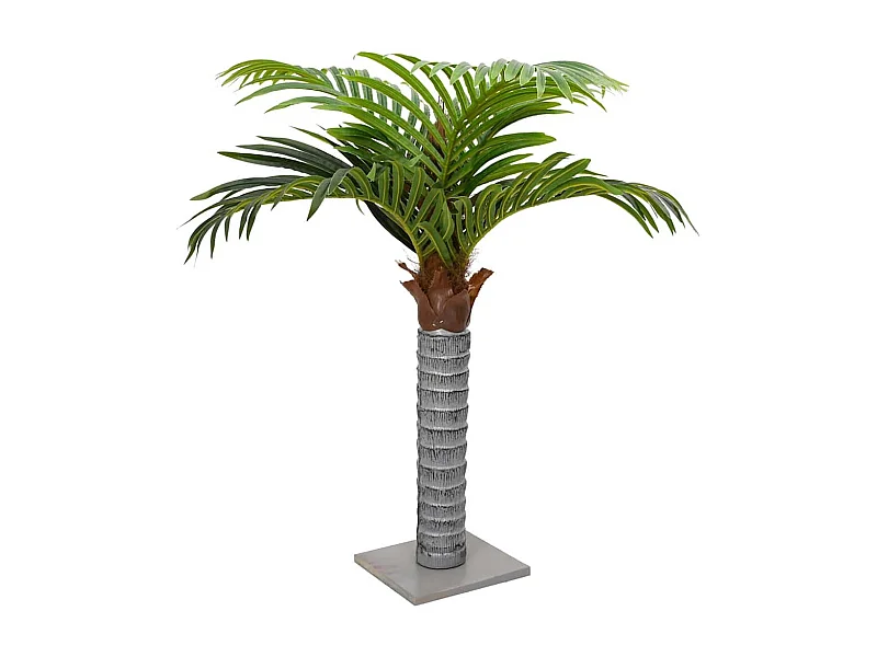 Kunstpalm 6 bladeren 100 cm groen