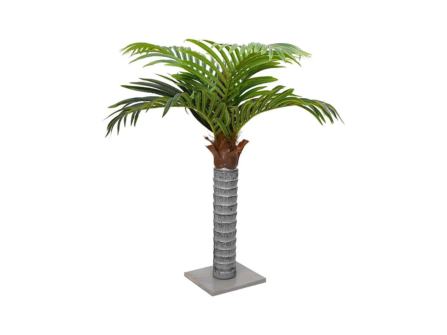 Palma artificiale 6 foglie 100 cm verde