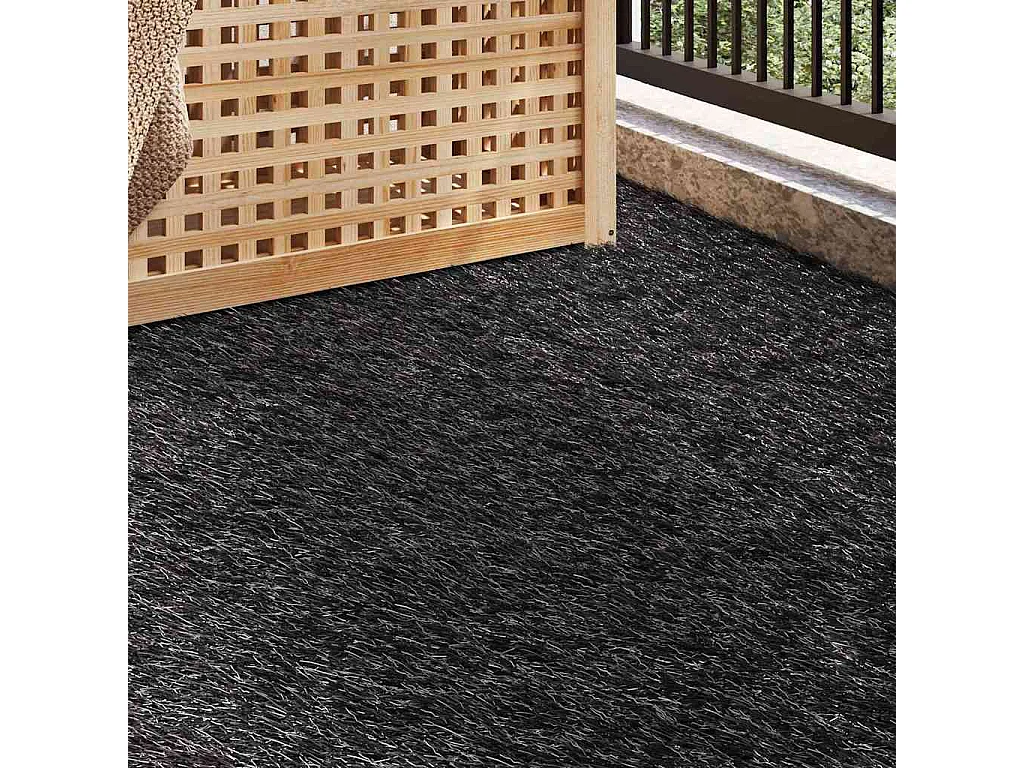 Gazon artificiel Noir 8 x 1 m Polypropylène