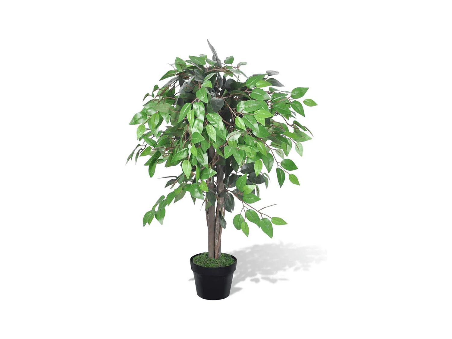 Palma artificiale in plastica con vaso 90 cm