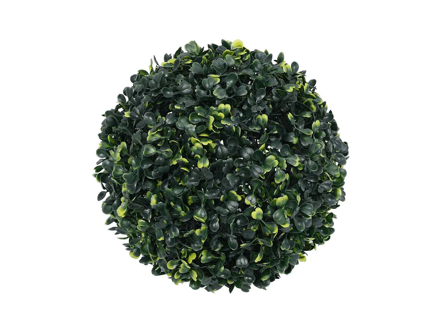 Boules de buis artificielles avec lumières LED 2 pcs vert 45 cm