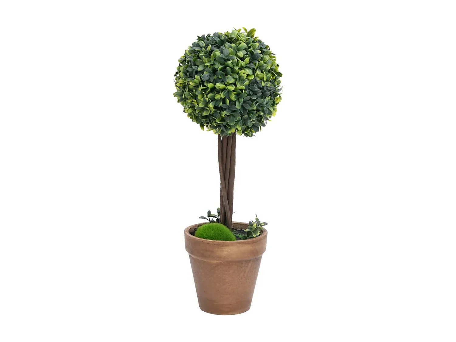 Kunstbuxusplanten 2 stuks met potten Bol Groen 33cm