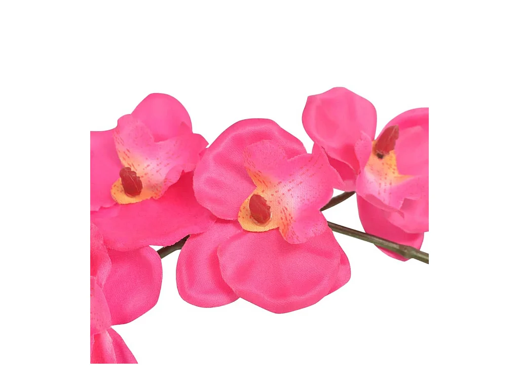 Pianta artificiale con vaso Orchidea 30 cm Rosso
