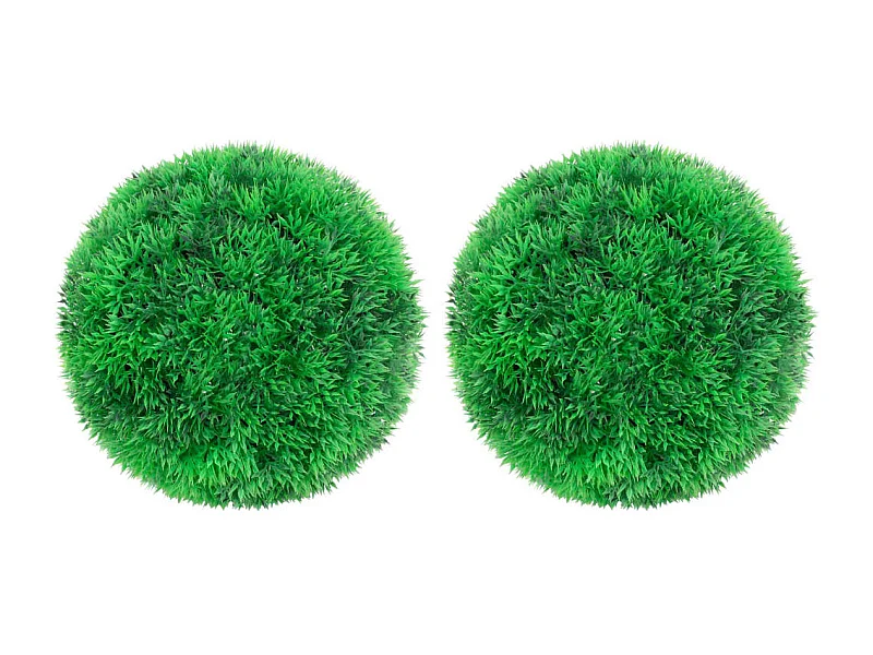 Palline di bosso artificiali 2 pezzi 22 cm