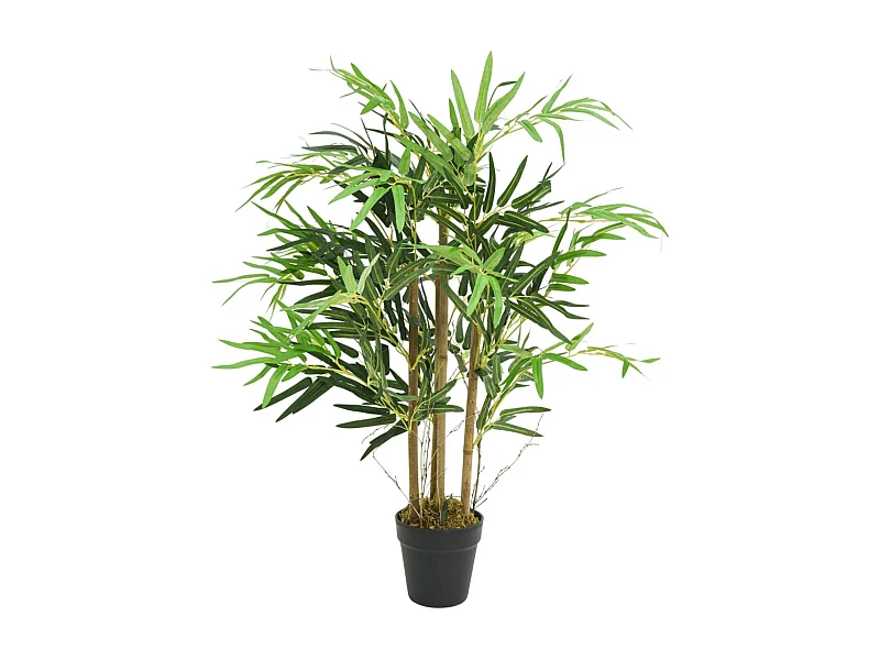 Bambù artificiale 500 foglie 80 cm verde