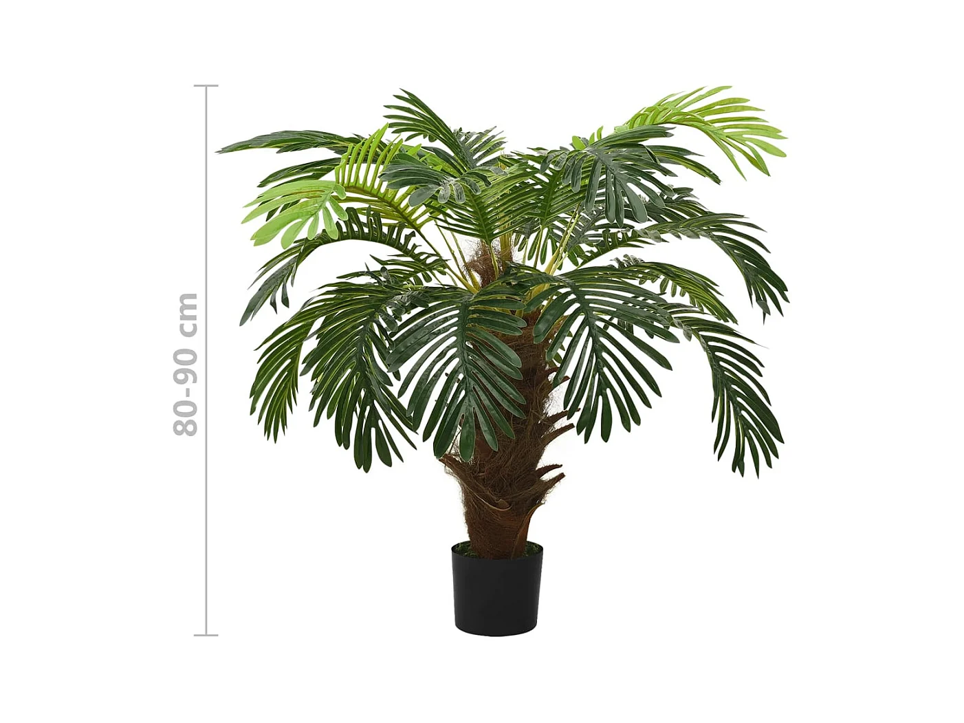 Palmier Cycas artificiel avec pot 90 cm Vert