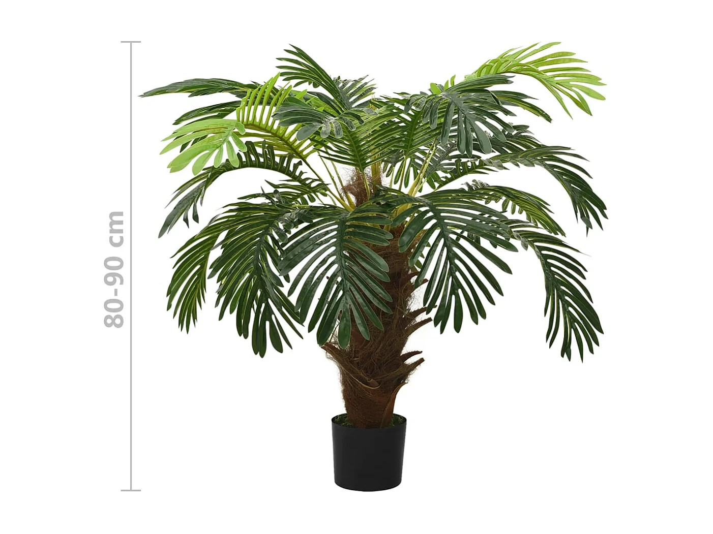 Palmier Cycas artificiel avec pot 90 cm Vert