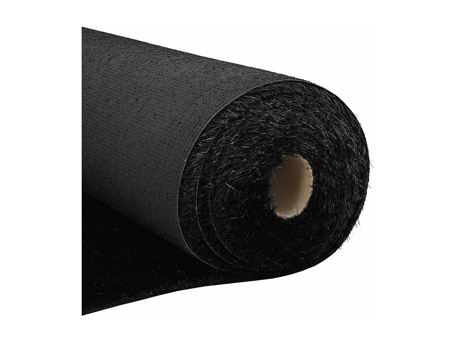 Gazon artificiel Noir 5 x 1 m Polypropylène