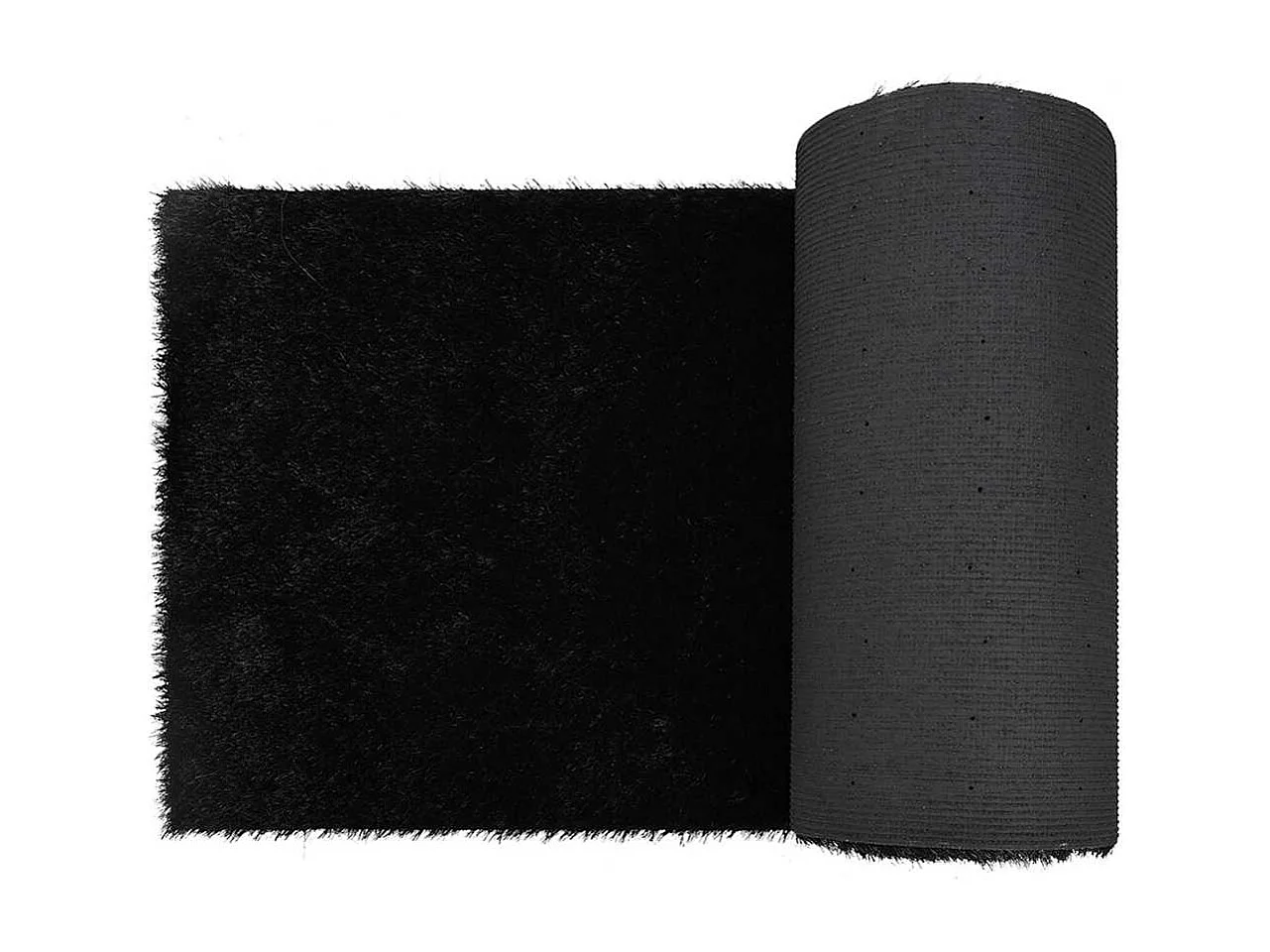 Gazon artificiel Noir 5 x 1 m Polypropylène