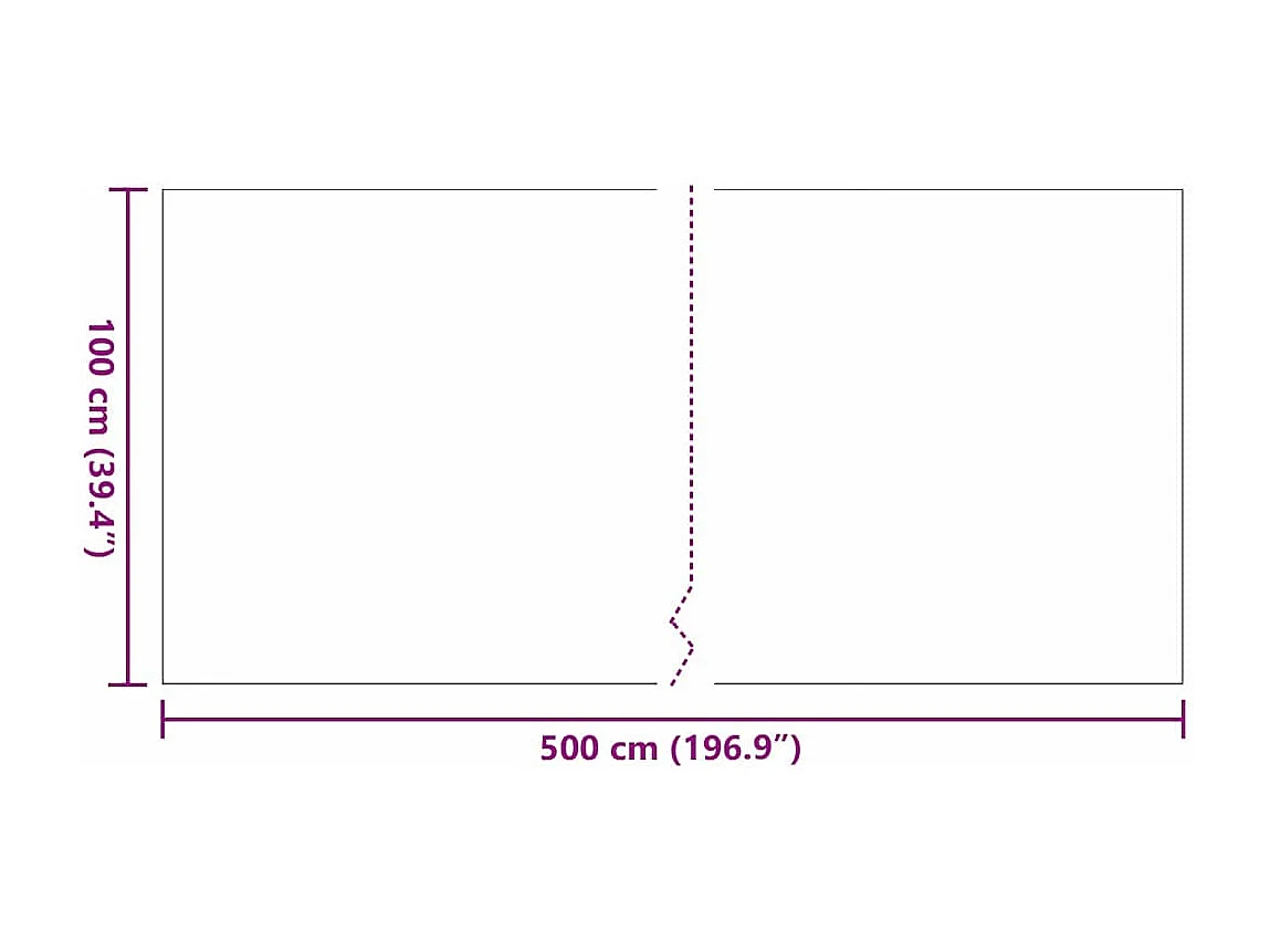 Gazon artificiel Noir 5 x 1 m Polypropylène