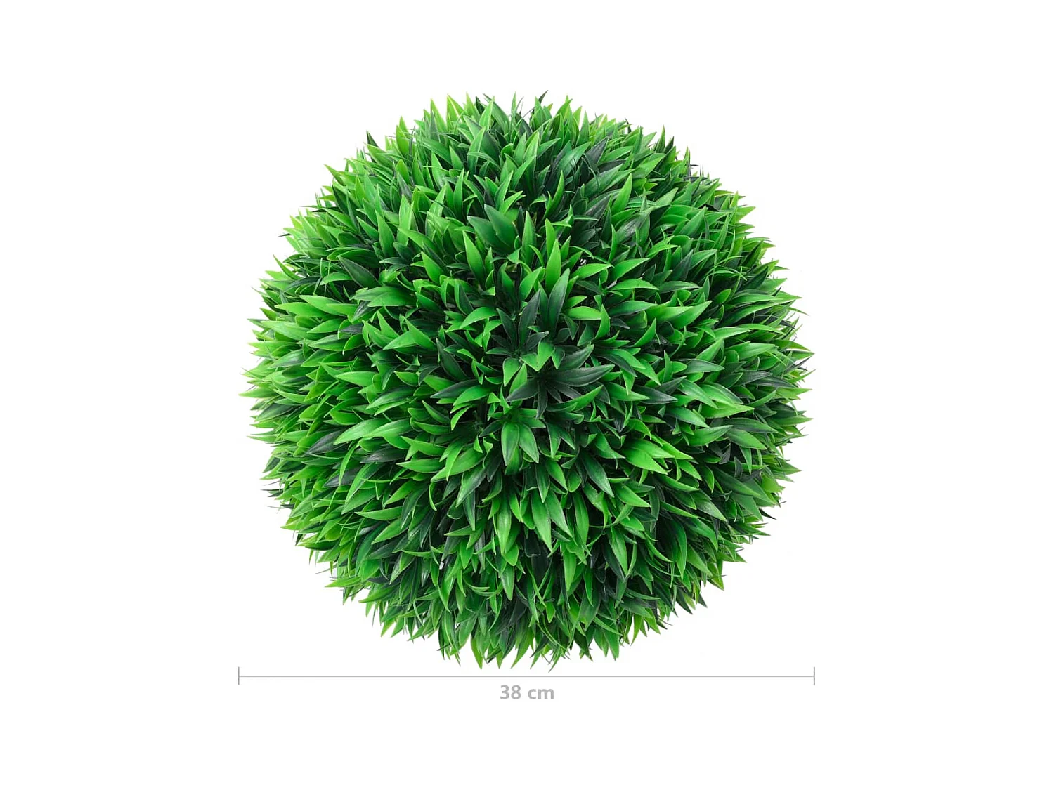 Kunstmatige buxusbollen 2 stuks 38 cm