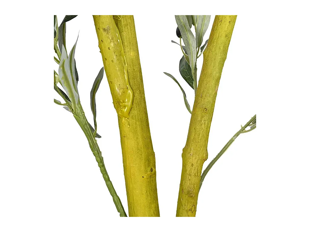 Kunst olijfboom 1000 bladeren 300 cm groen