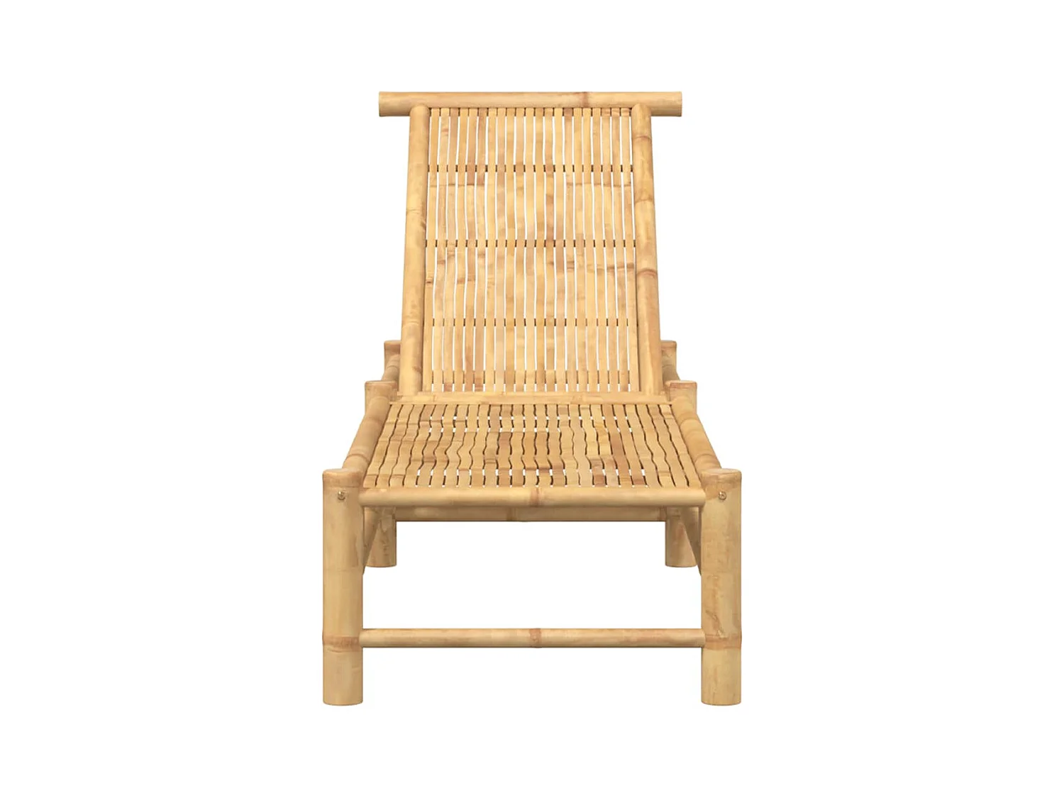 Chaise longue in bambù 55x199x30 cm