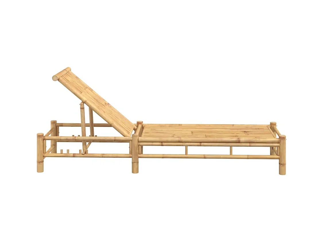 Chaise longue in bambù 55x199x30 cm