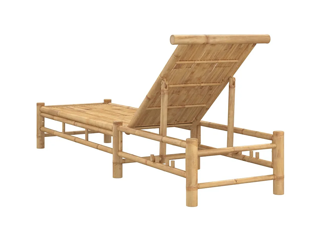 Chaise longue in bambù 55x199x30 cm