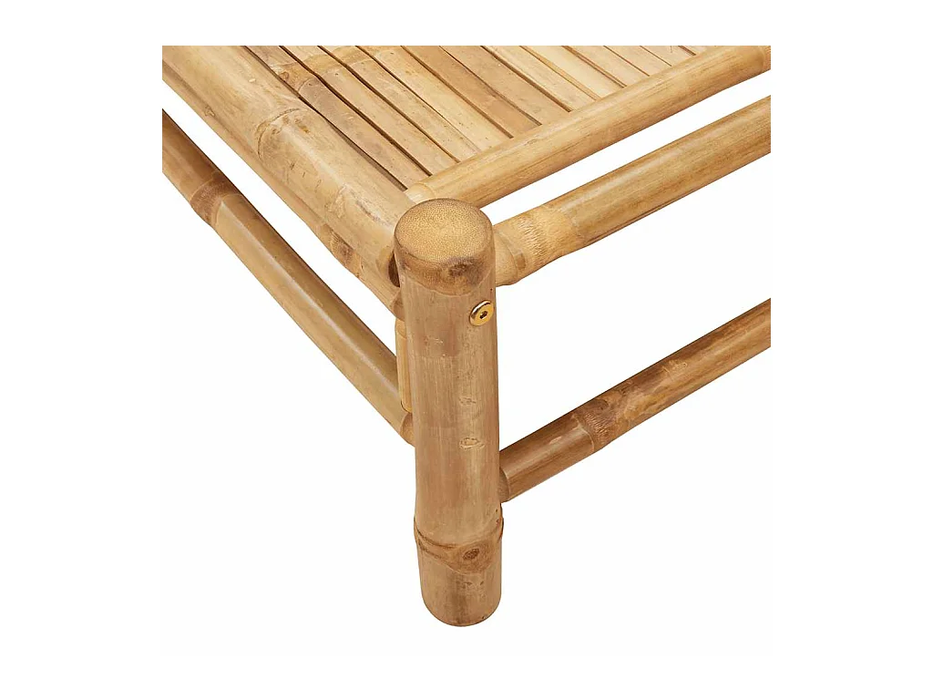 Chaise longue in bambù 55x199x30 cm