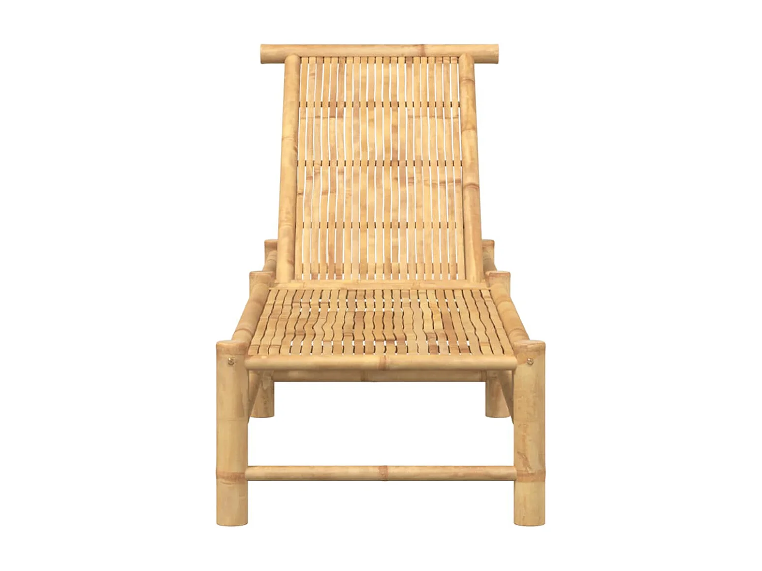 Chaise longue 55x199x30 cm bambou