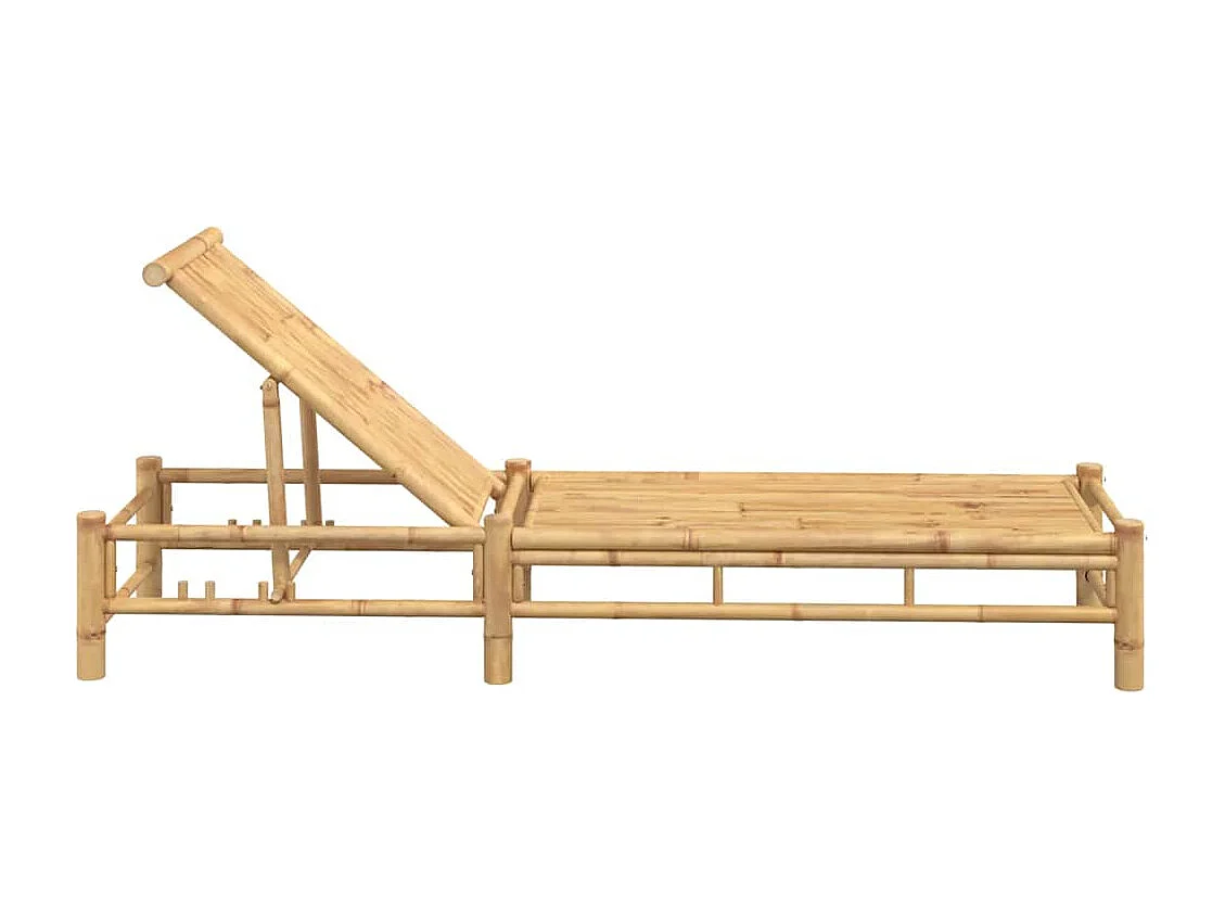 Chaise longue 55x199x30 cm bambou