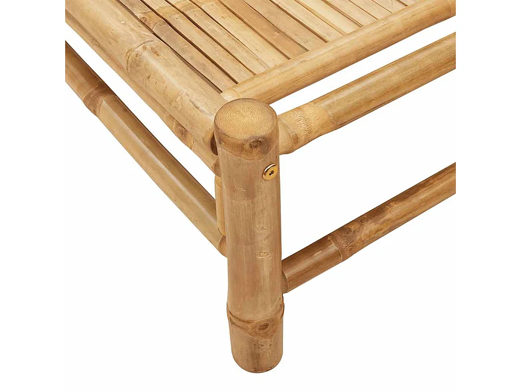 Chaise longue 55x199x30 cm bambou