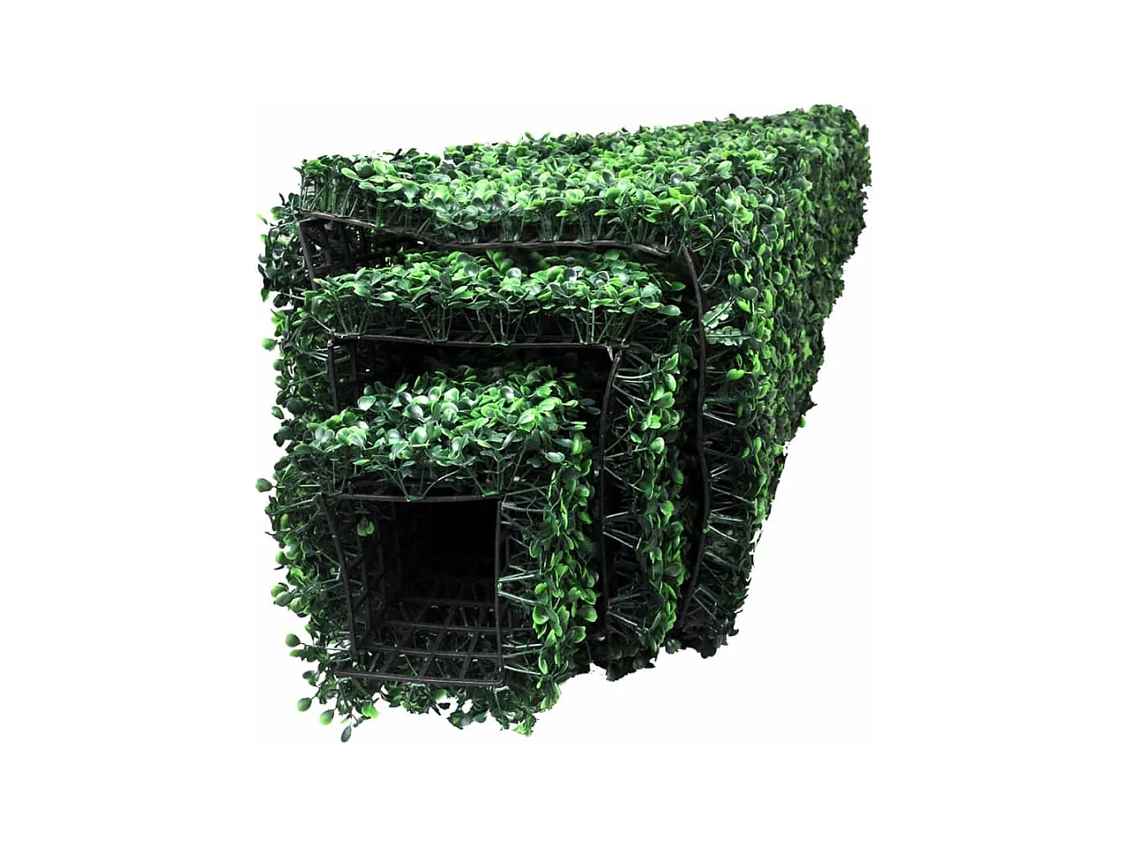 Set di 3 bossi artificiali a forma di piramide