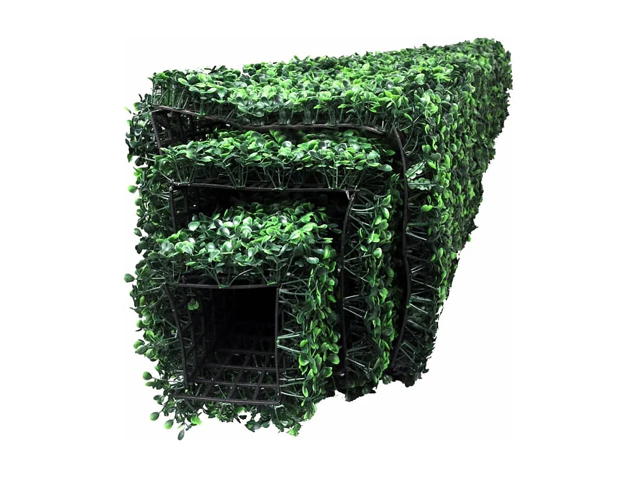 Conjunto de 3 bojs artificiales en forma de pirámide