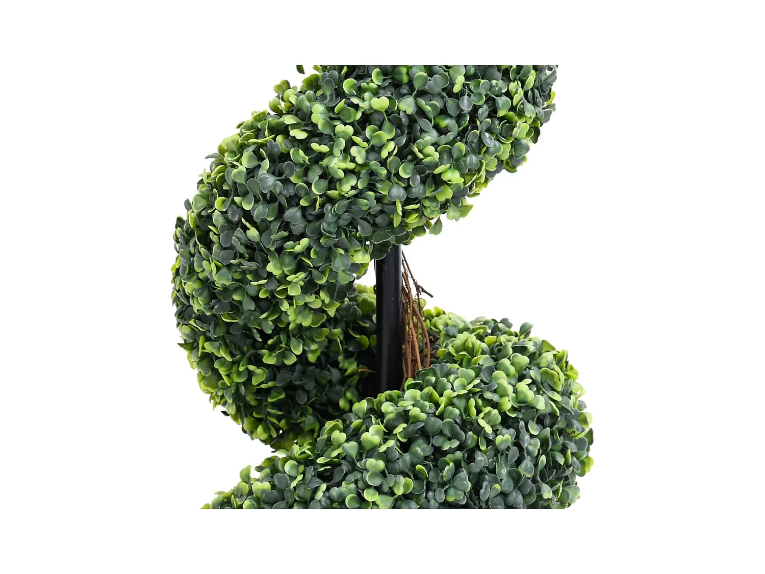 Plante de buis artificiel en spirale avec pot Vert 100 cm