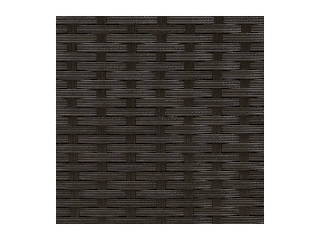 Chaise longue met zwarte kunsthars rieten kussens