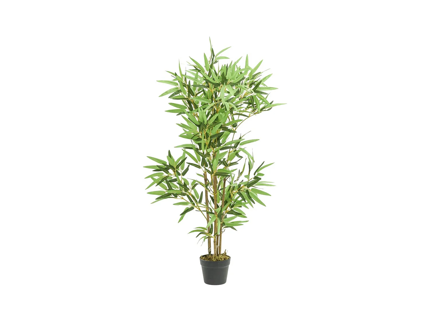 Bambù artificiale 552 foglie 120 cm verde