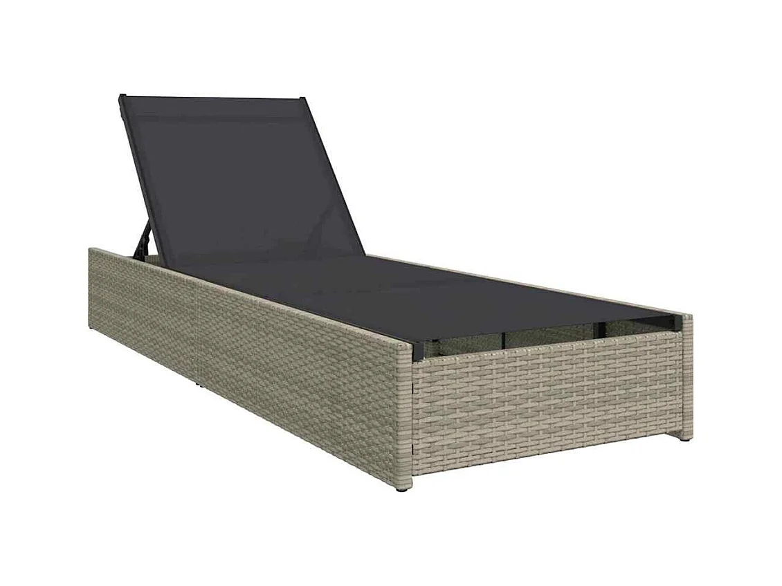 Sdraio beige 60 x 200 x 27 cm in polyrattan.