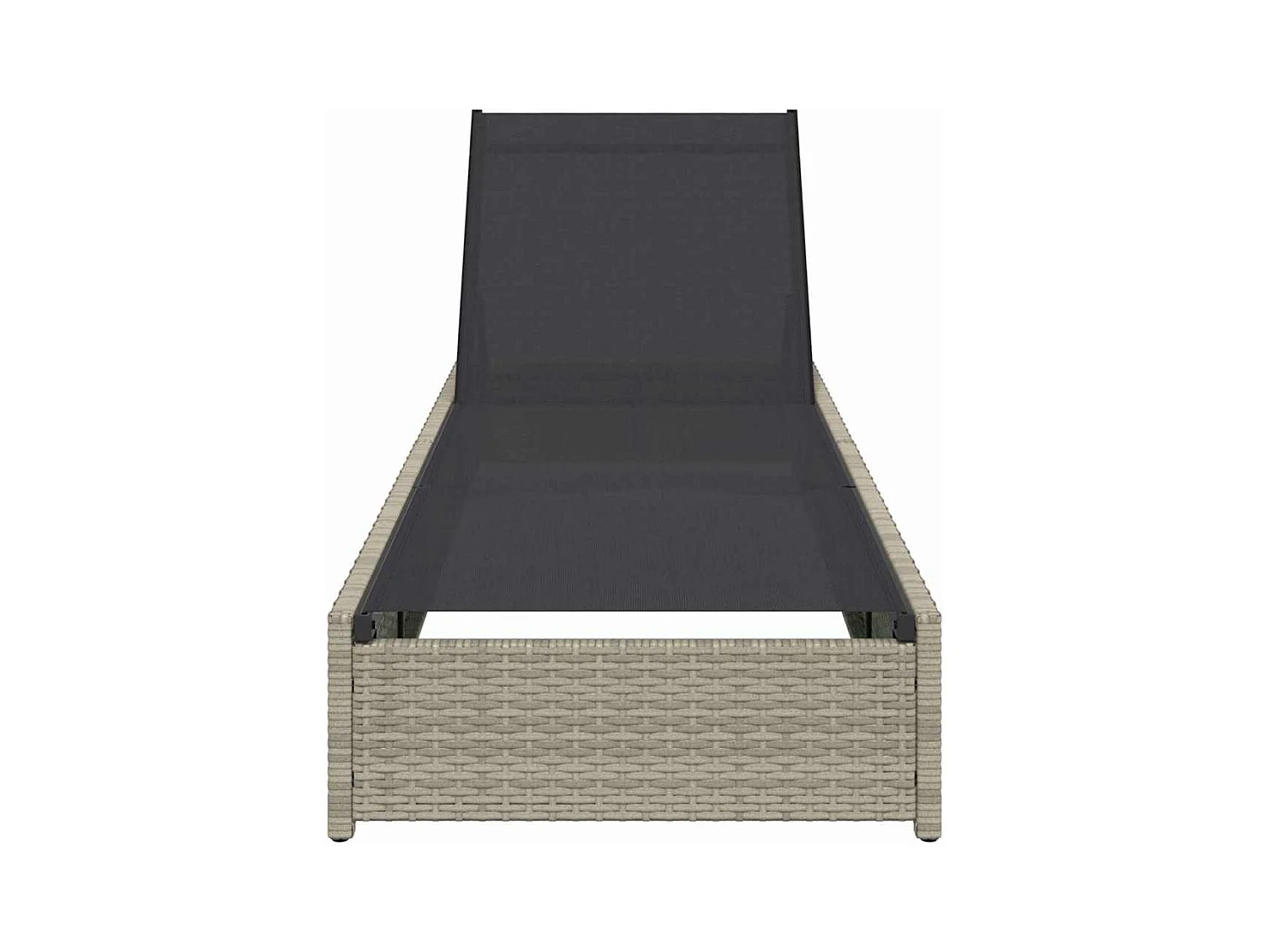 Sdraio beige 60 x 200 x 27 cm in polyrattan.
