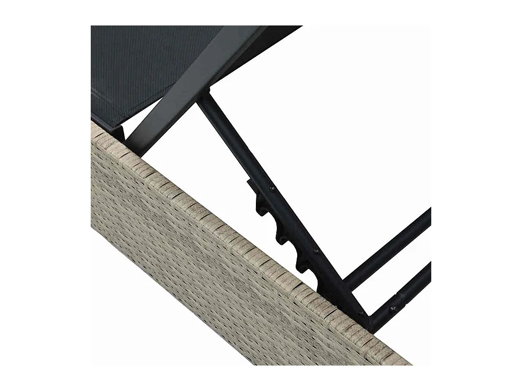 Sdraio beige 60 x 200 x 27 cm in polyrattan.