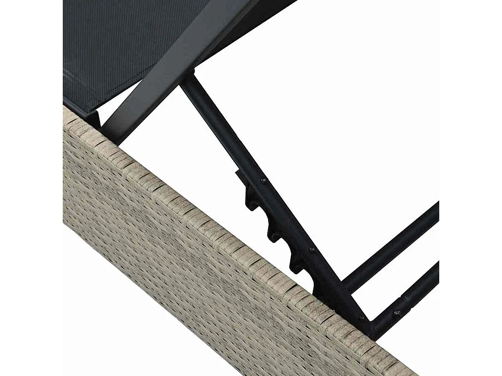 Transat Beige 60 x 200 x 27 cm en polyrotin.