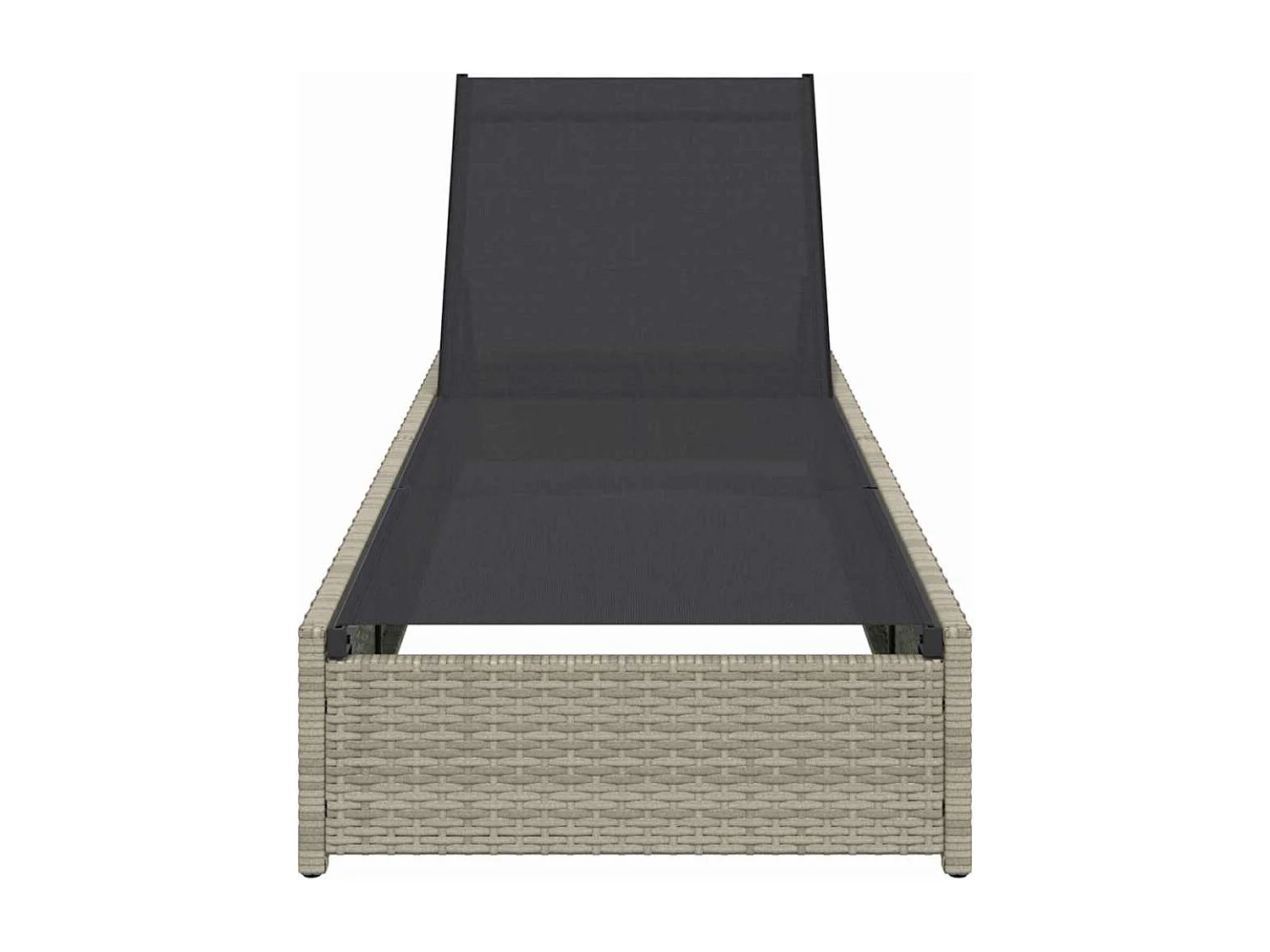 Transat Beige 60 x 200 x 27 cm en polyrotin.