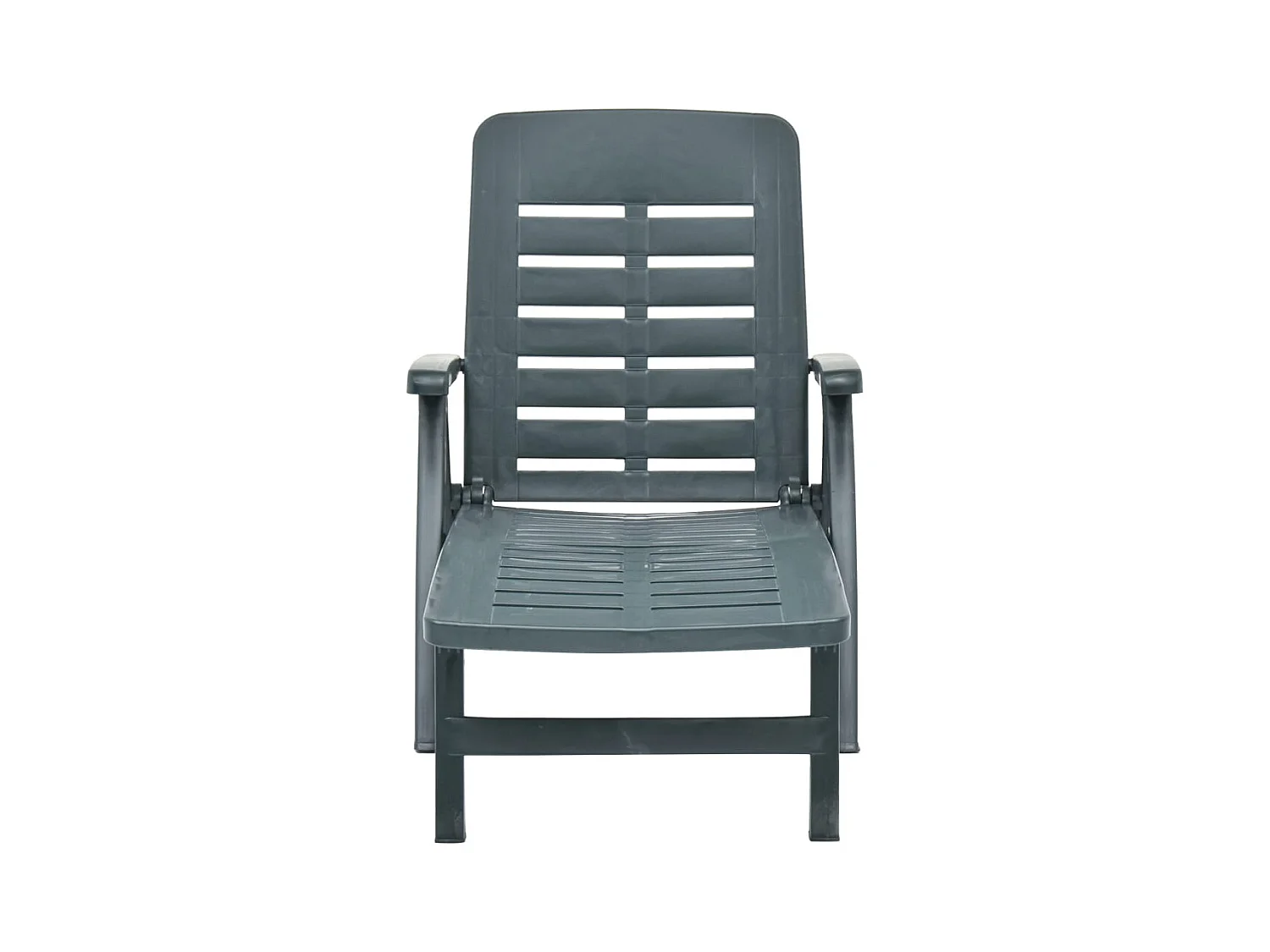 Groene plastic opvouwbare loungestoel