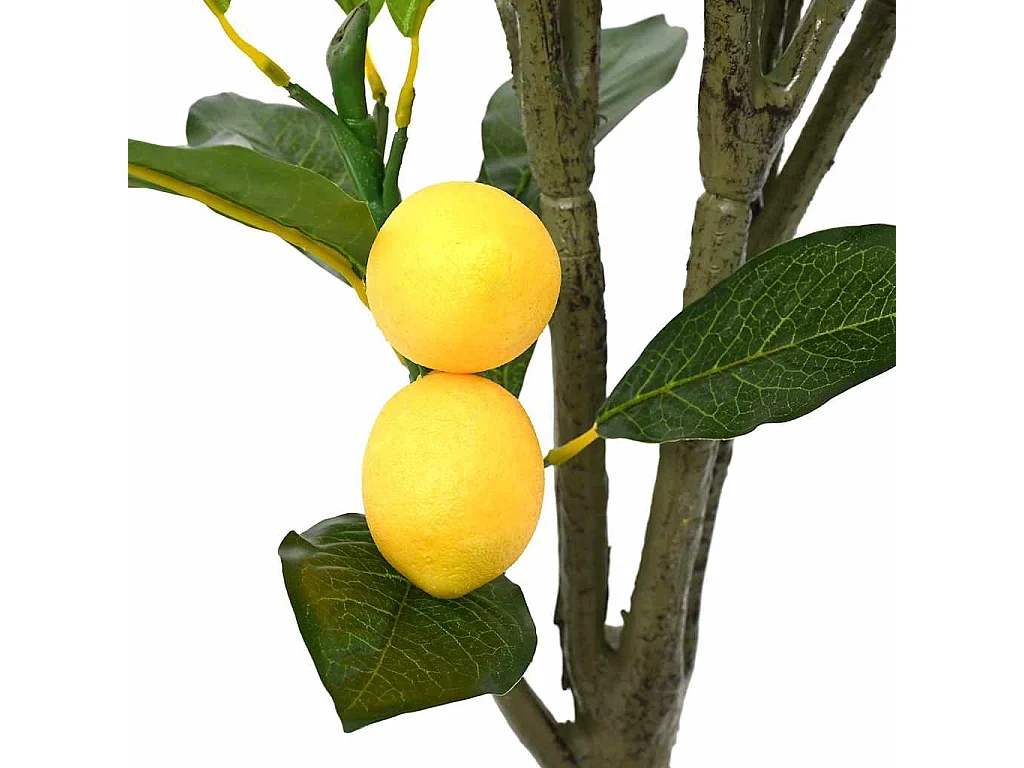 Kunstmatige citroenboom 136 bladeren 120 cm groen