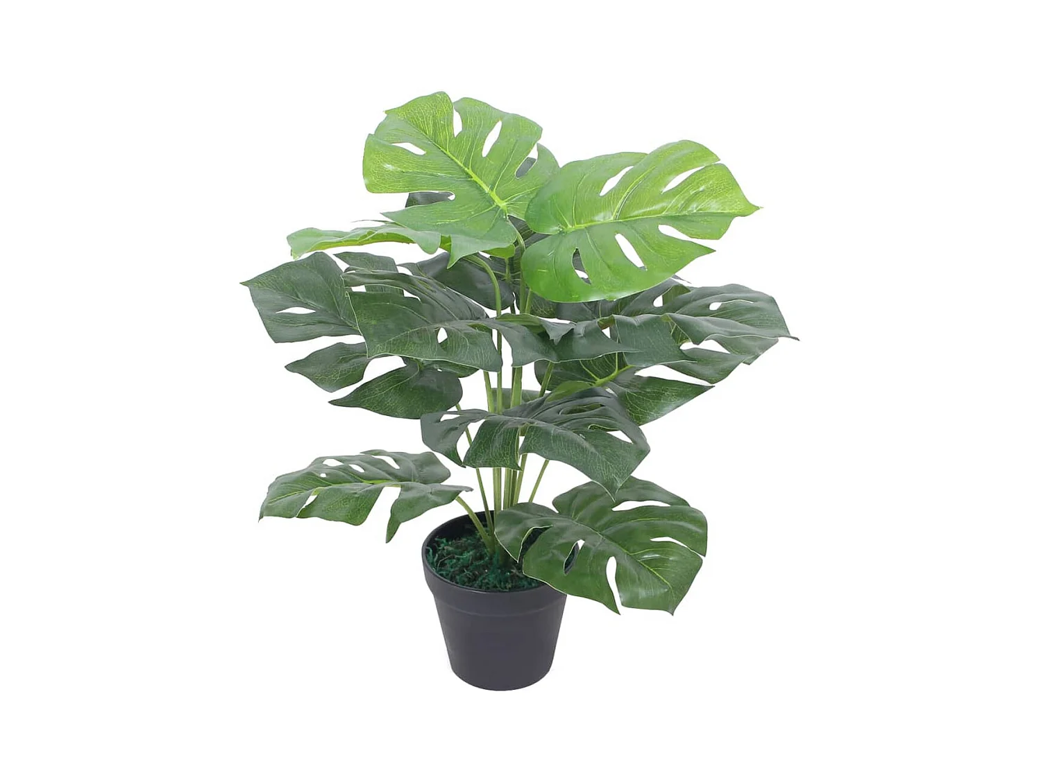 Kunst Monstera Plant met Pot 45 cm Groen