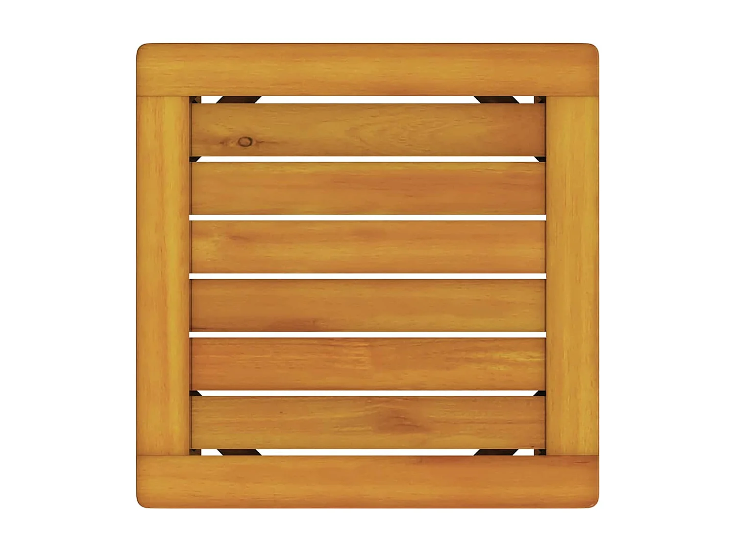 Transat 1-personne Marron 53 x 202 x 89cm Bois d'acacia massif