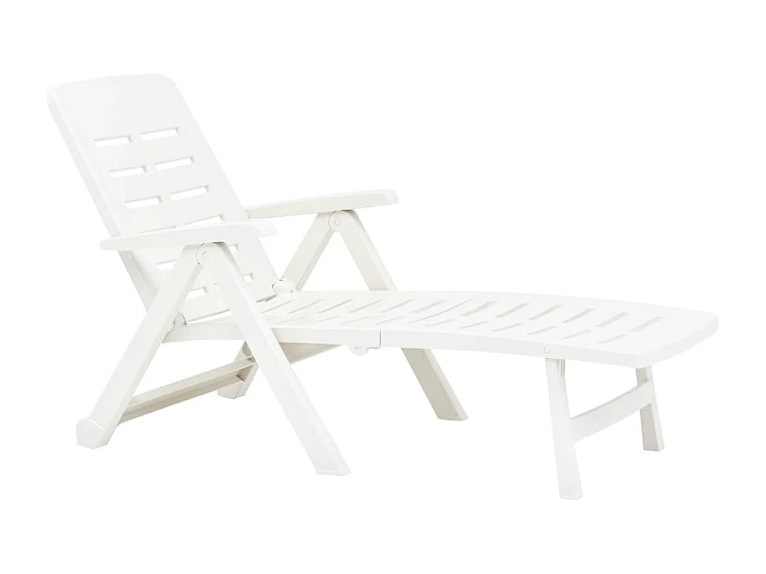 Sedia pieghevole in plastica bianca