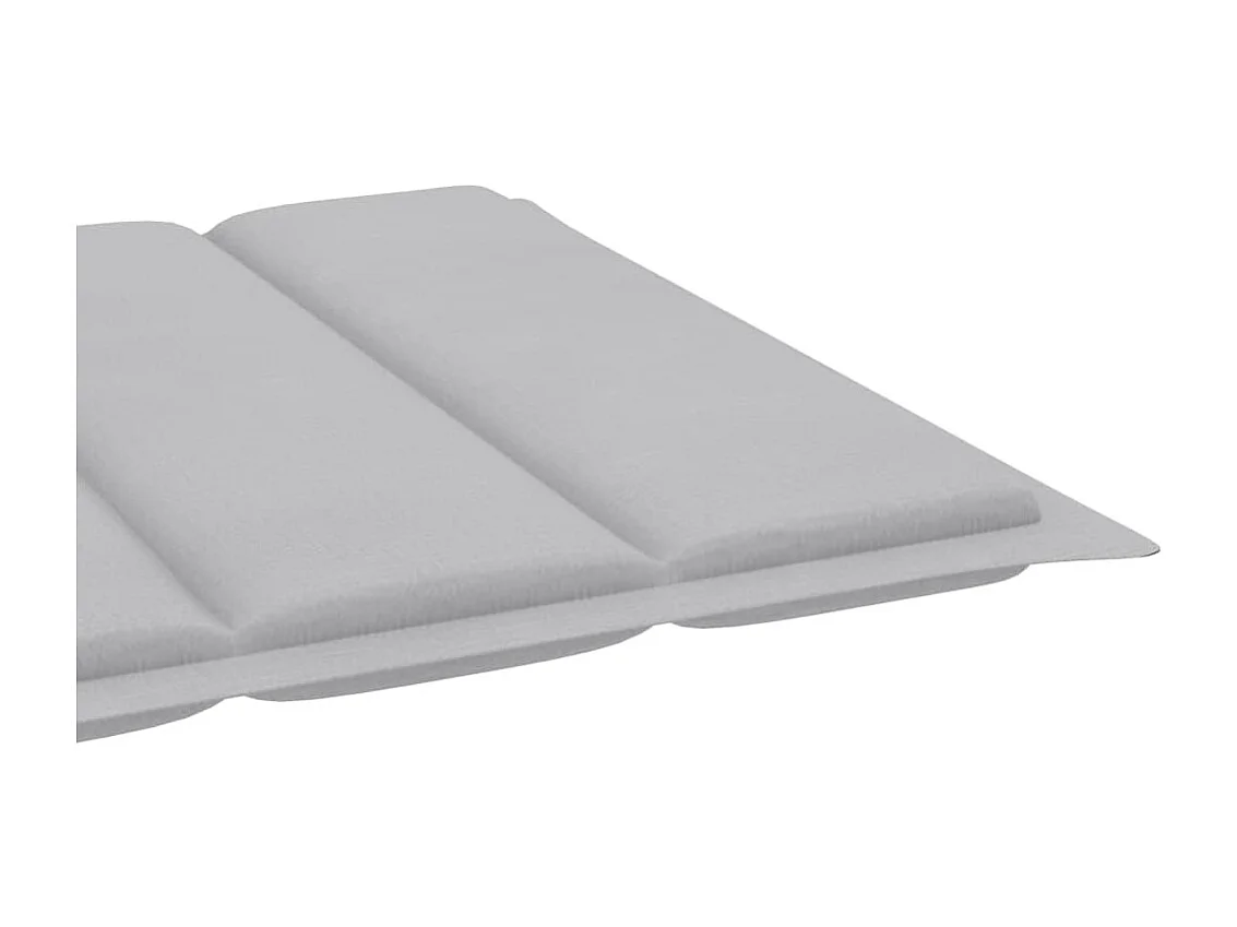 Loungestoel met tafel en kussen Massief teakhout