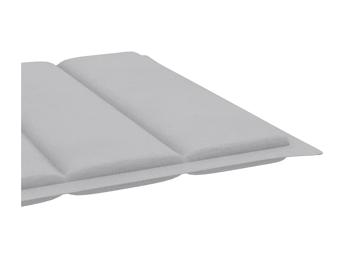 Loungestoel met tafel en kussen Massief teakhout