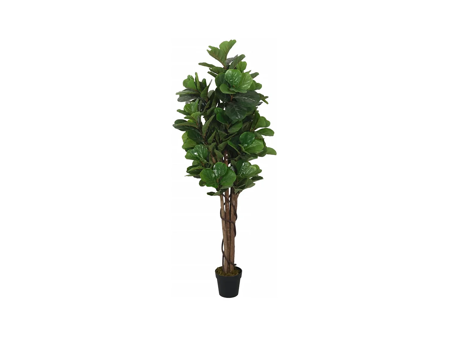 Ficus lyrata artificiale 134 foglie 120 cm verde