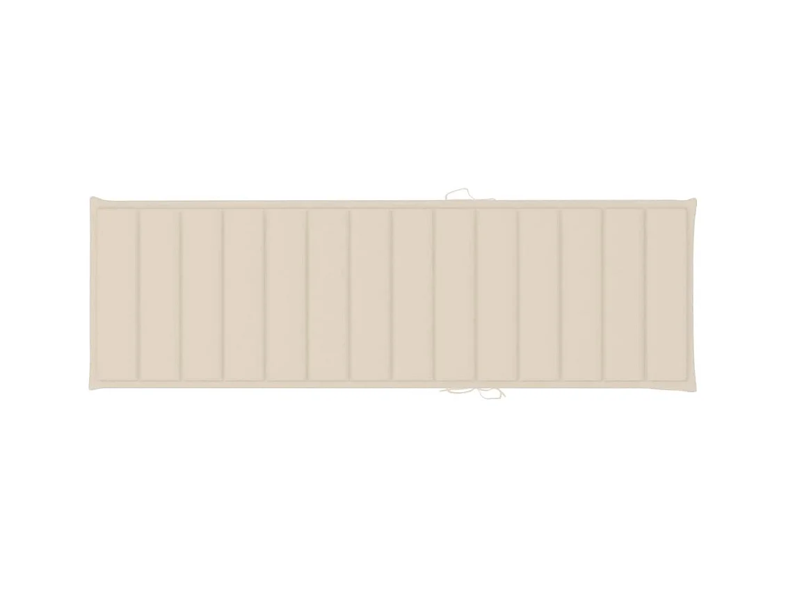 Poltrona da giardino con cuscino in legno massello di acacia