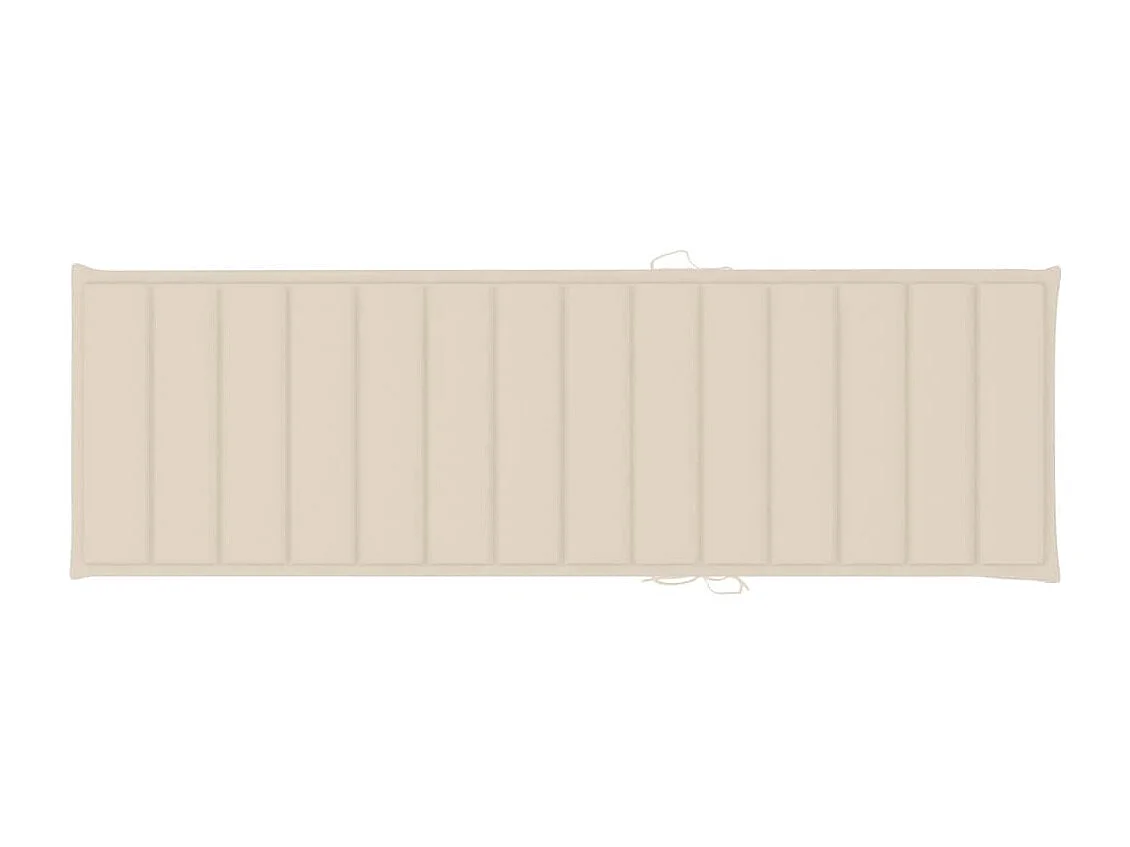 Tuinligstoel met kussen van massief acaciahout