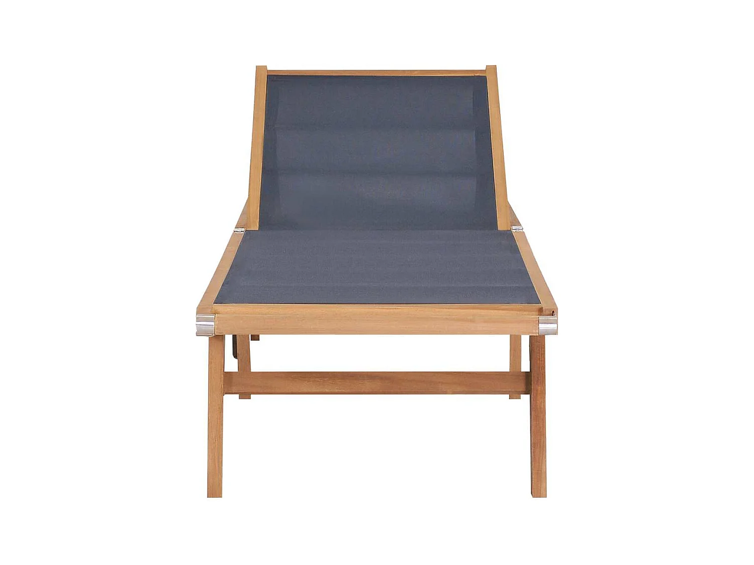 Opvouwbare loungestoel met wielen Massief teakhout en textileen