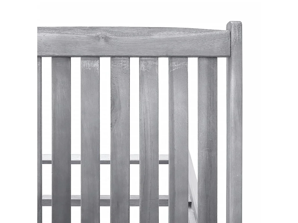 Chaise longue 2 places bois d'acacia massif