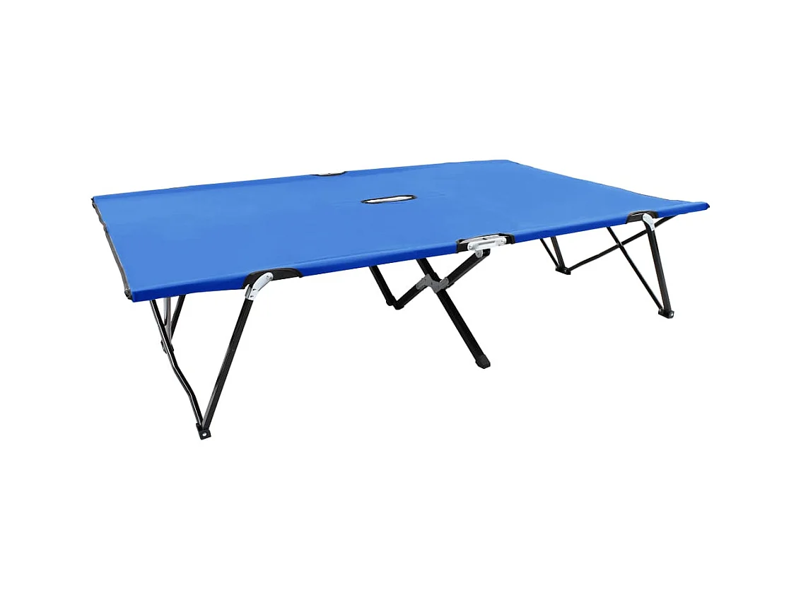 2-zits opvouwbare loungestoel Steel Blue