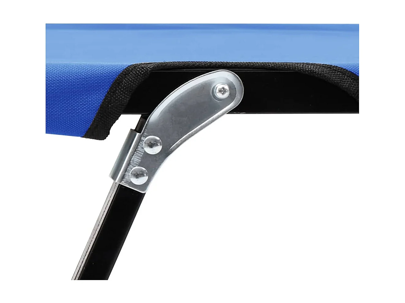 Chaise longue pliable 2 places Bleu Acier