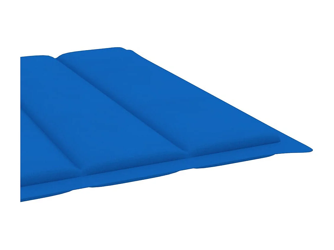 Chaise longue de jardin avec coussin Bois d'acacia solide