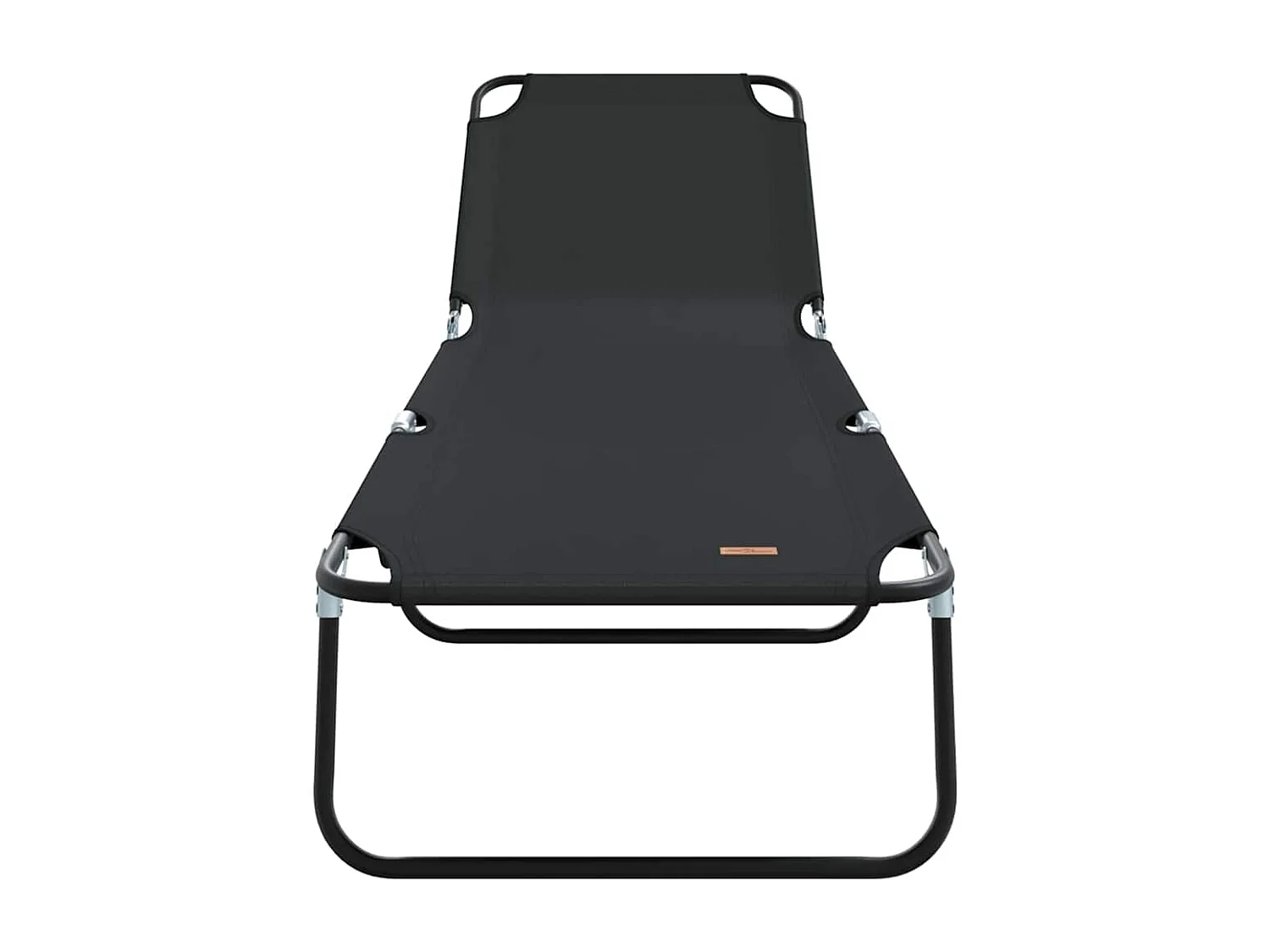 Poltrona pieghevole 1 posto Nero 56 x 189 x 87 cm tessuto