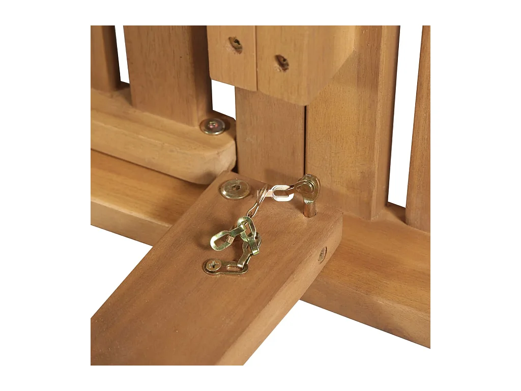 Chaise longue pliable avec coussin Bois d'acacia solide